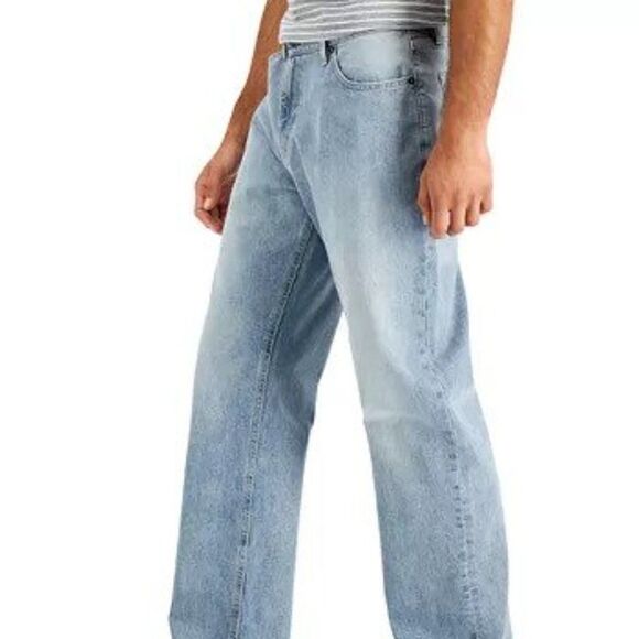 Sun + Stone Men's Relaxed-Fit Faded Jeans - Picture 5 of 7